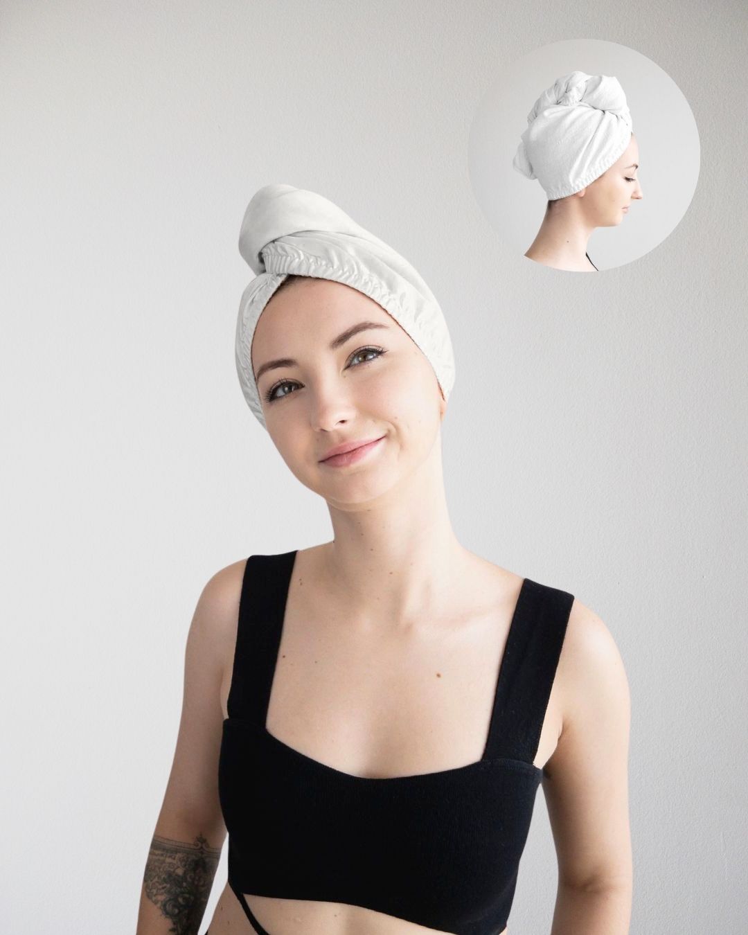 PREMIUM TURBAN WHITE / WHITE