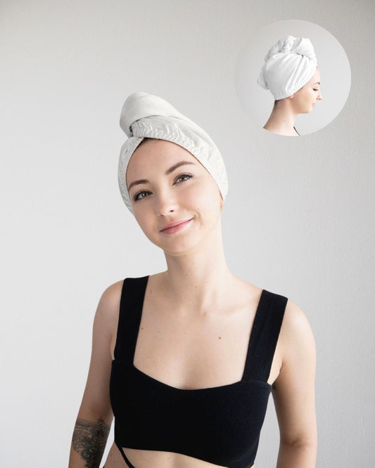 PREMIUM TURBAN WHITE / WHITE