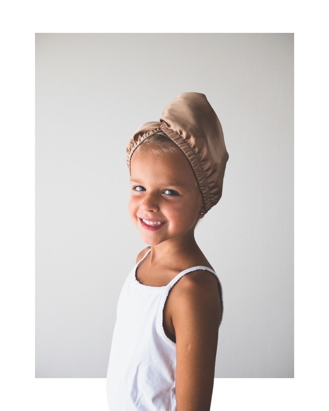 MINI PREMIUM TURBAN CHAMPAGNE