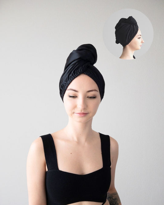 PREMIUM TURBAN BLACK / BLACK