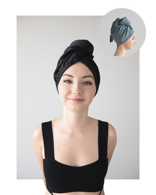 PREMIUM TURBAN BLACK / BLUE